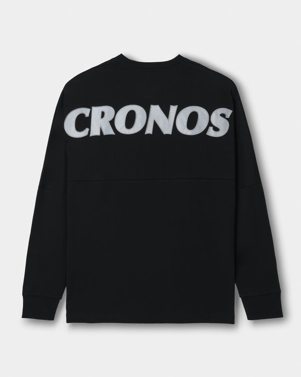 CRONOS REFLECTIVE LOGO L/S TEE【BLACK×SILVER】