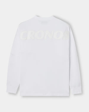 CRONOS REFLECTIVE LOGO L/S TEE【WHITE】
