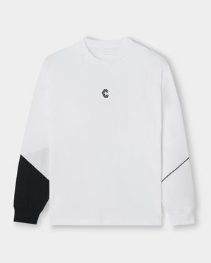 CRONOS SEGMENT L/S TEE【WHITE】