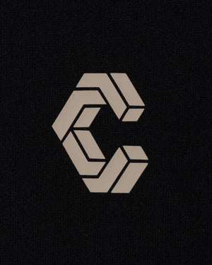 CRONOS SEGMENT L/S TEE【BLACK×GREIGE】