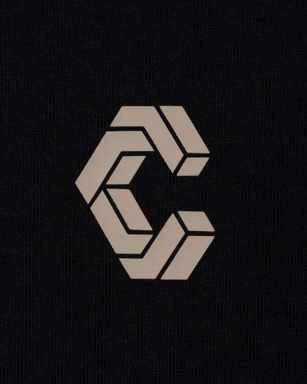 CRONOS SEGMENT L/S TEE【BLACK×GREIGE】