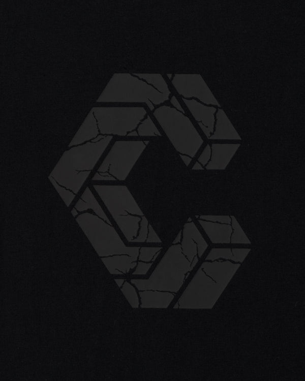 CRONOS SEGMENT L/S TEE【BLACK×GREIGE】
