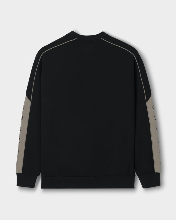 CRONOS ANGLE SWEAT【BLACK×TAUPE】