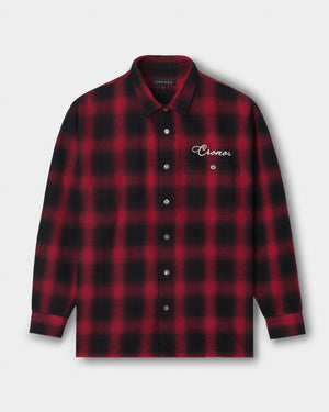CRONOS TRAD CHECK SHIRT【RED】