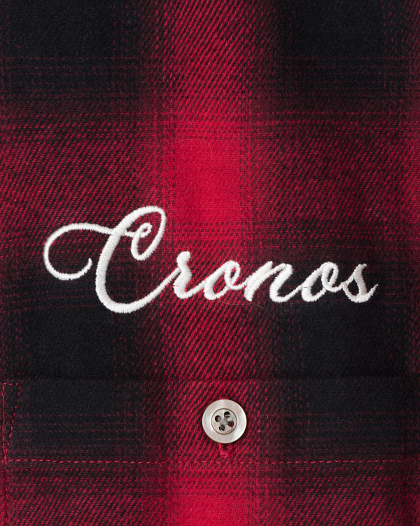 CRONOS TRAD CHECK SHIRT【RED】