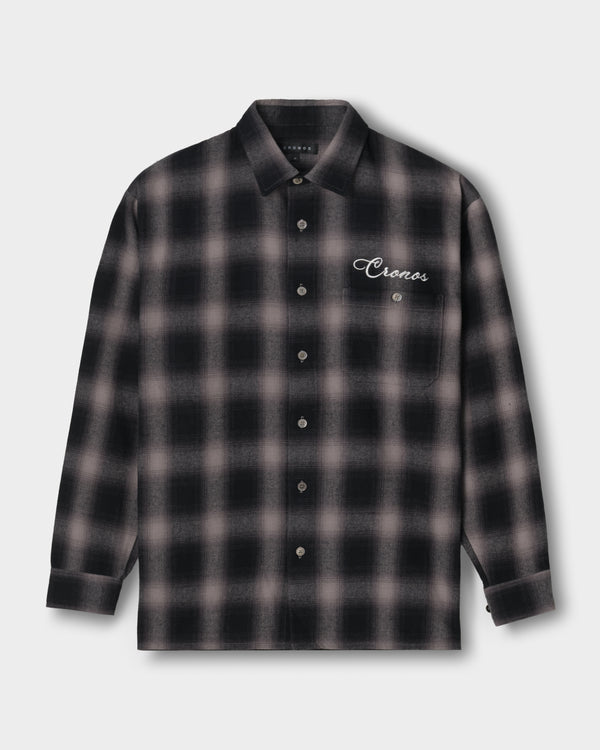 CRONOS TRAD CHECK SHIRT【BLACK】