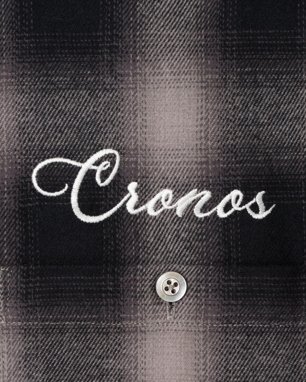 CRONOS TRAD CHECK SHIRT【BLACK】