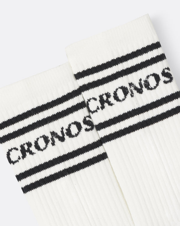 CRONOS BANNER SOCKS【WHITE】