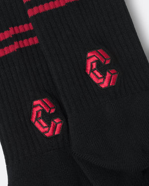 CRONOS BANNER SOCKS【RED】