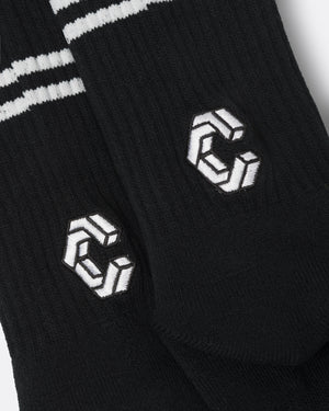 CRONOS BANNER SOCKS【BLACK】