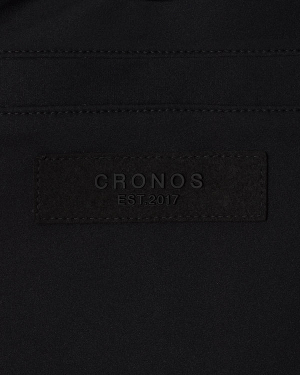 CRONOS 寬版錐形長褲【黑色】