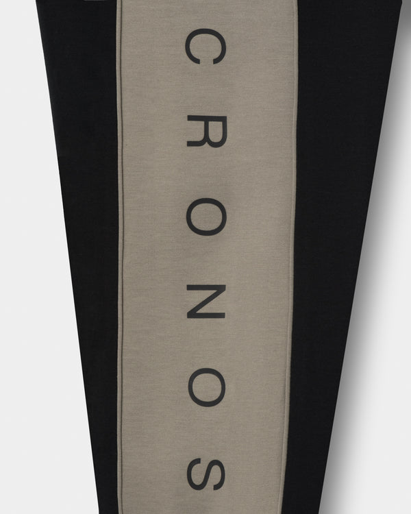 CRONOS ANGLE PANTS【BLACK×TAUPE】