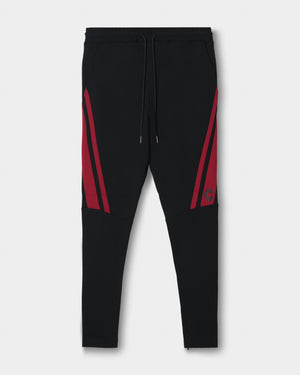 CRONOS AXIS SKINNY PANTS【BLACK×RED】