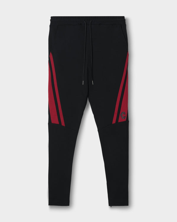 CRONOS AXIS SKINNY PANTS【BLACK×RED】