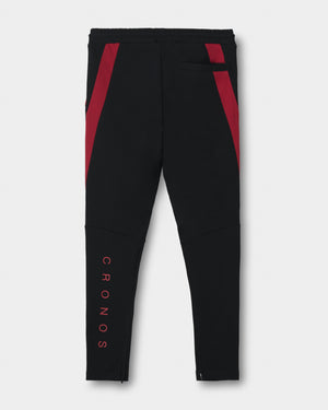 CRONOS AXIS SKINNY PANTS【BLACK×RED】