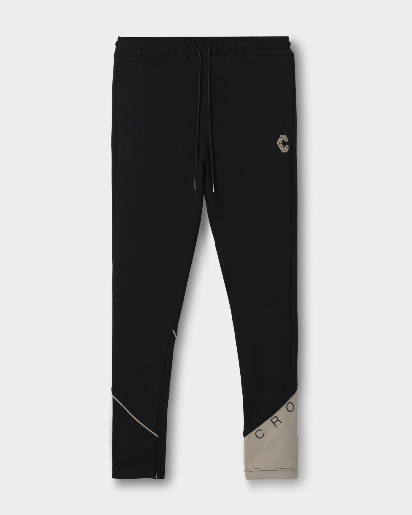 【新品・タグ付き】CRONOS サーフパンツ BLACK×GREIGE CRONOS SEGMENT SKINNY PANTS【BLACK×GREIGE】