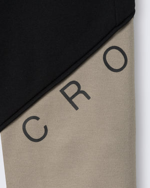 CRONOS  SEGMENT SKINNY PANTS【BLACK×GREIGE】