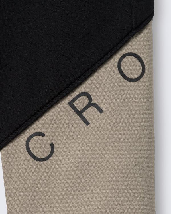 CRONOS  SEGMENT SKINNY PANTS【BLACK×GREIGE】