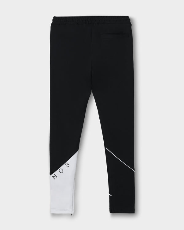 CRONOS  SEGMENT SKINNY PANTS【BLACK×WHITE】