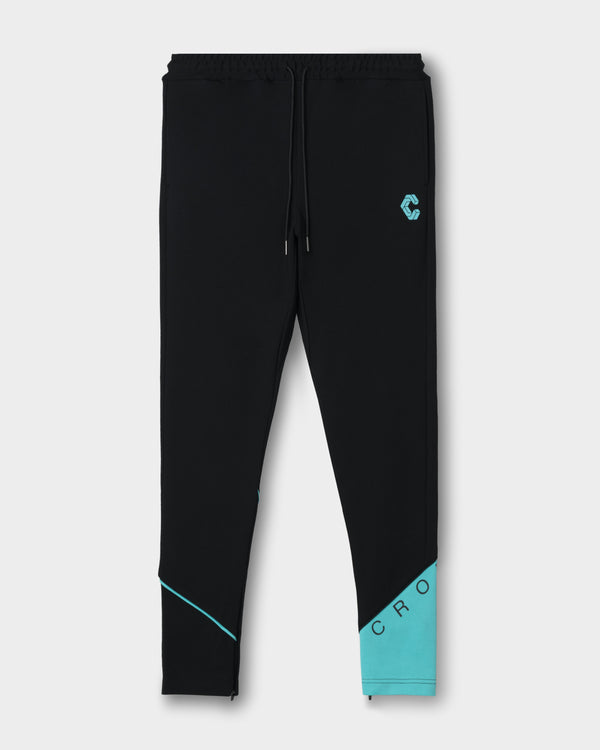 CRONOS  SEGMENT SKINNY PANTS【BLACK×T.BLUE】