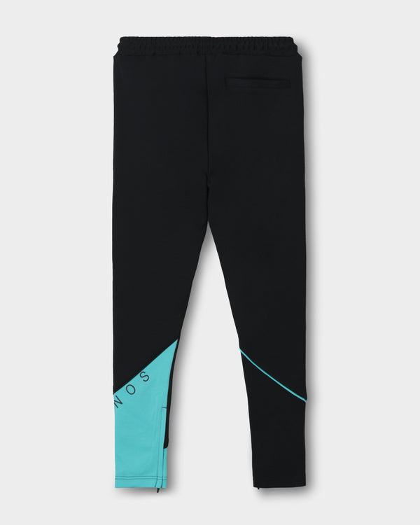 CRONOS  SEGMENT SKINNY PANTS【BLACK×T.BLUE】