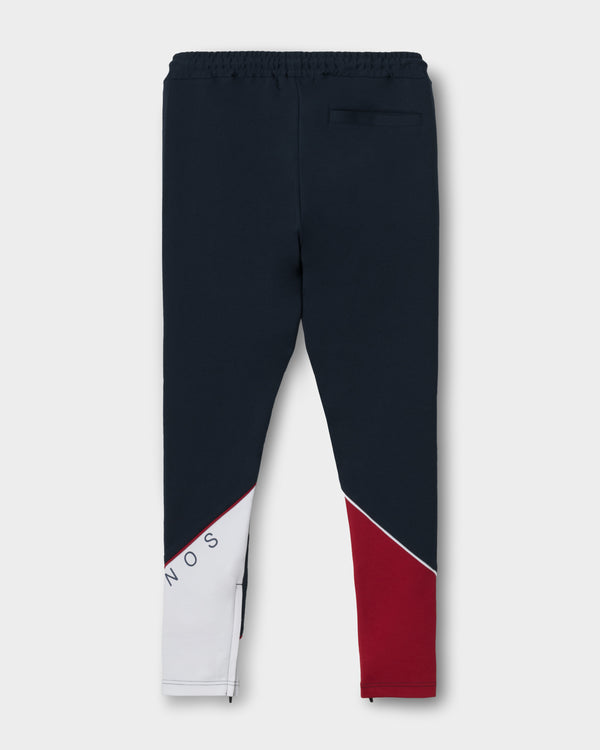 CRONOS  SEGMENT SKINNY PANTS【NAVY】