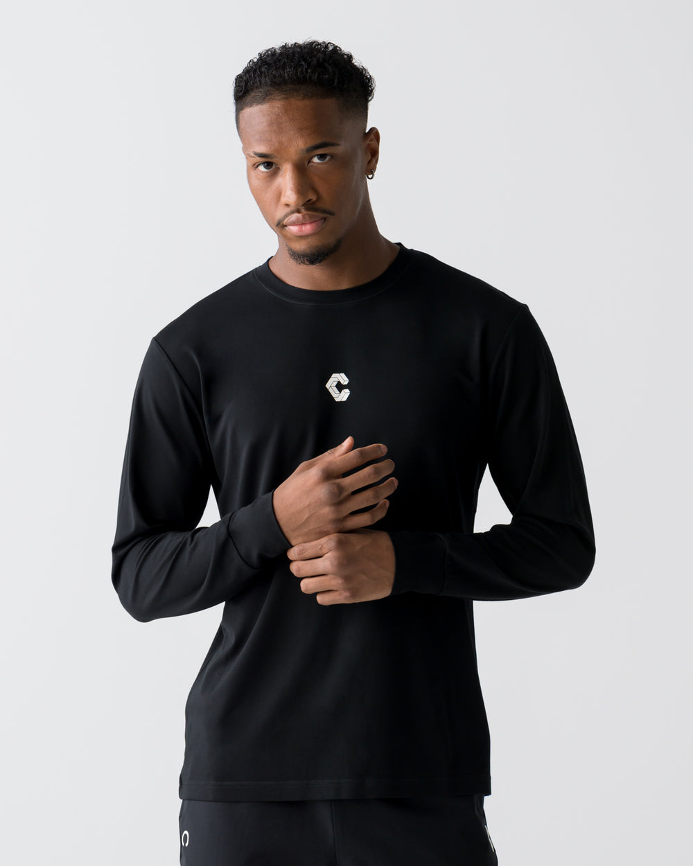 CRONOS CLEAN STRETCH L/S TEE【BLACK】