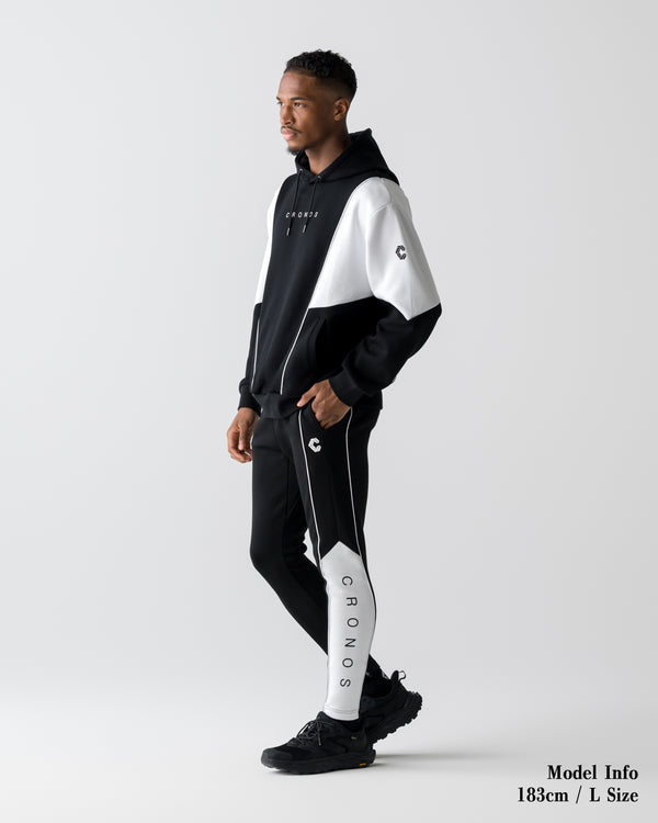 CRONOS ANGLE HOODIE【BLACK】