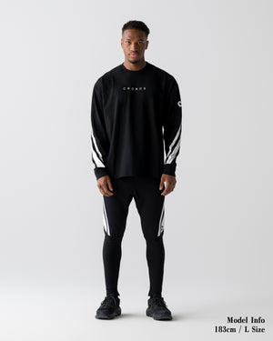 CRONOS AXIS L/S TEE【BLACK】