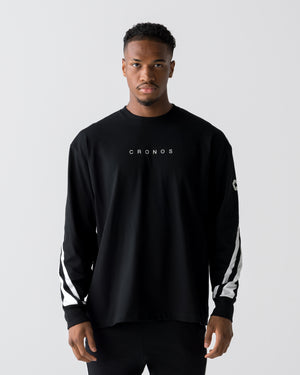 CRONOS AXIS L/S TEE【BLACK】