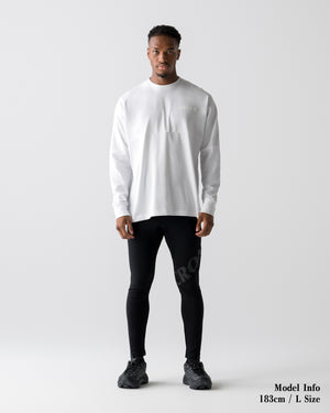 CRONOS REFLECTIVE LOGO L/S TEE【WHITE】