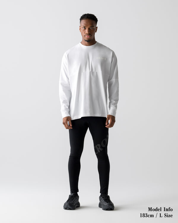 CRONOS REFLECTIVE LOGO L/S TEE【WHITE】