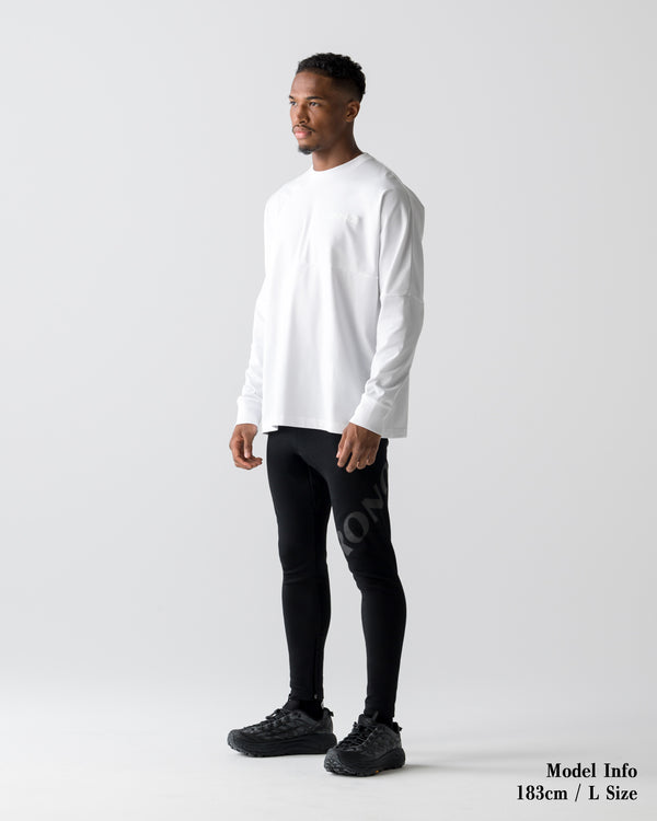 CRONOS REFLECTIVE LOGO L/S TEE【WHITE】