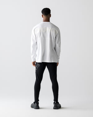CRONOS REFLECTIVE LOGO L/S TEE【WHITE】