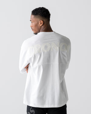 CRONOS REFLECTIVE LOGO L/S TEE【WHITE】