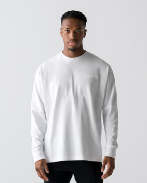 CRONOS REFLECTIVE LOGO L/S TEE【WHITE】