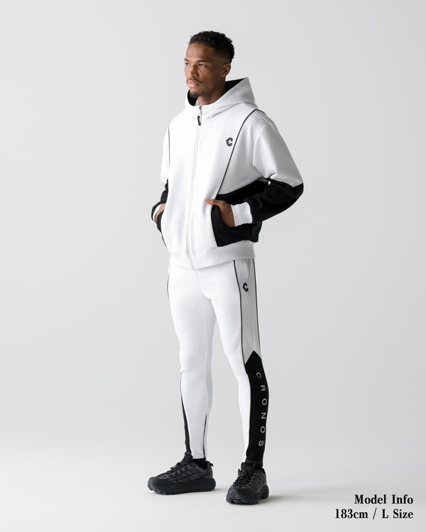 CRONOS ANGLE PANTS【WHITE】