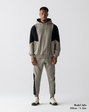 CRONOS ANGLE HOODIE【TAUPE】