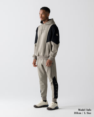 CRONOS ANGLE HOODIE【TAUPE】