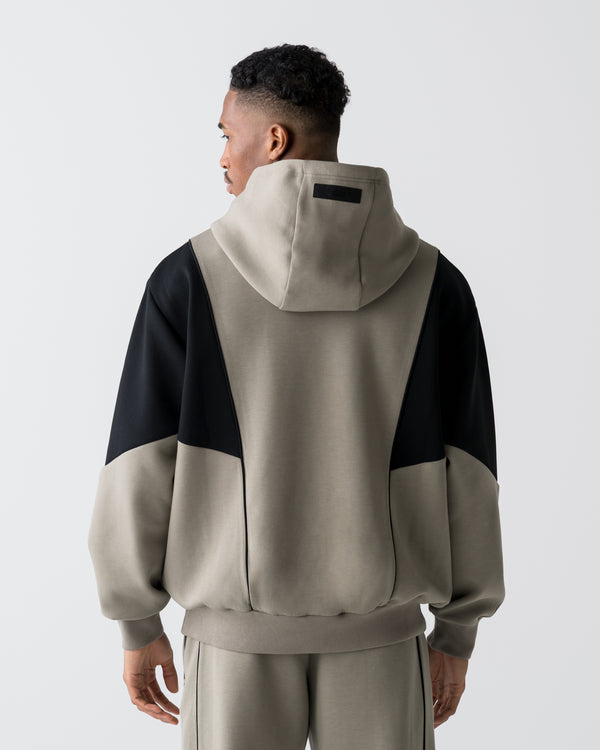 CRONOS ANGLE HOODIE【TAUPE】