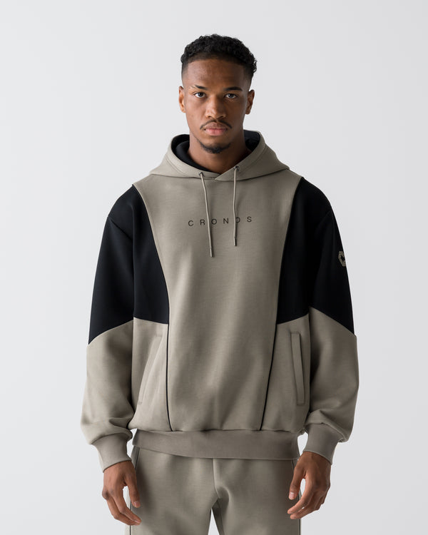 CRONOS ANGLE HOODIE【TAUPE】