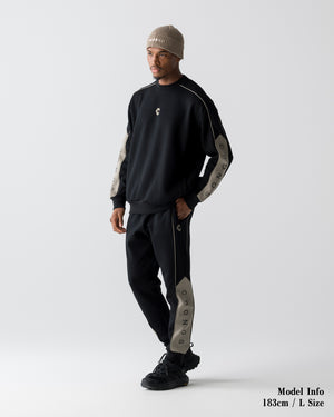CRONOS ANGLE SWEAT【BLACK×TAUPE】