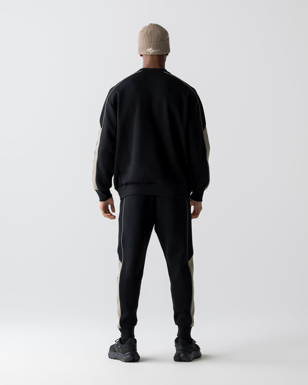 CRONOS ANGLE SWEAT【BLACK×TAUPE】