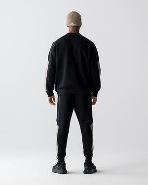 CRONOS ANGLE PANTS【BLACK×TAUPE】