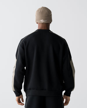 CRONOS ANGLE SWEAT【BLACK×TAUPE】