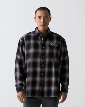 CRONOS TRAD CHECK SHIRT【BLACK】