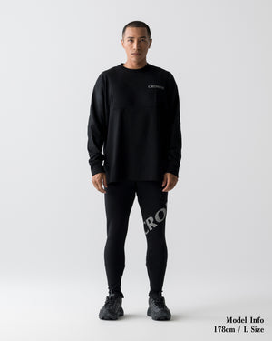 CRONOS REFLECTIVE LOGO SKINNY PANTS【BLACK×SILVER】