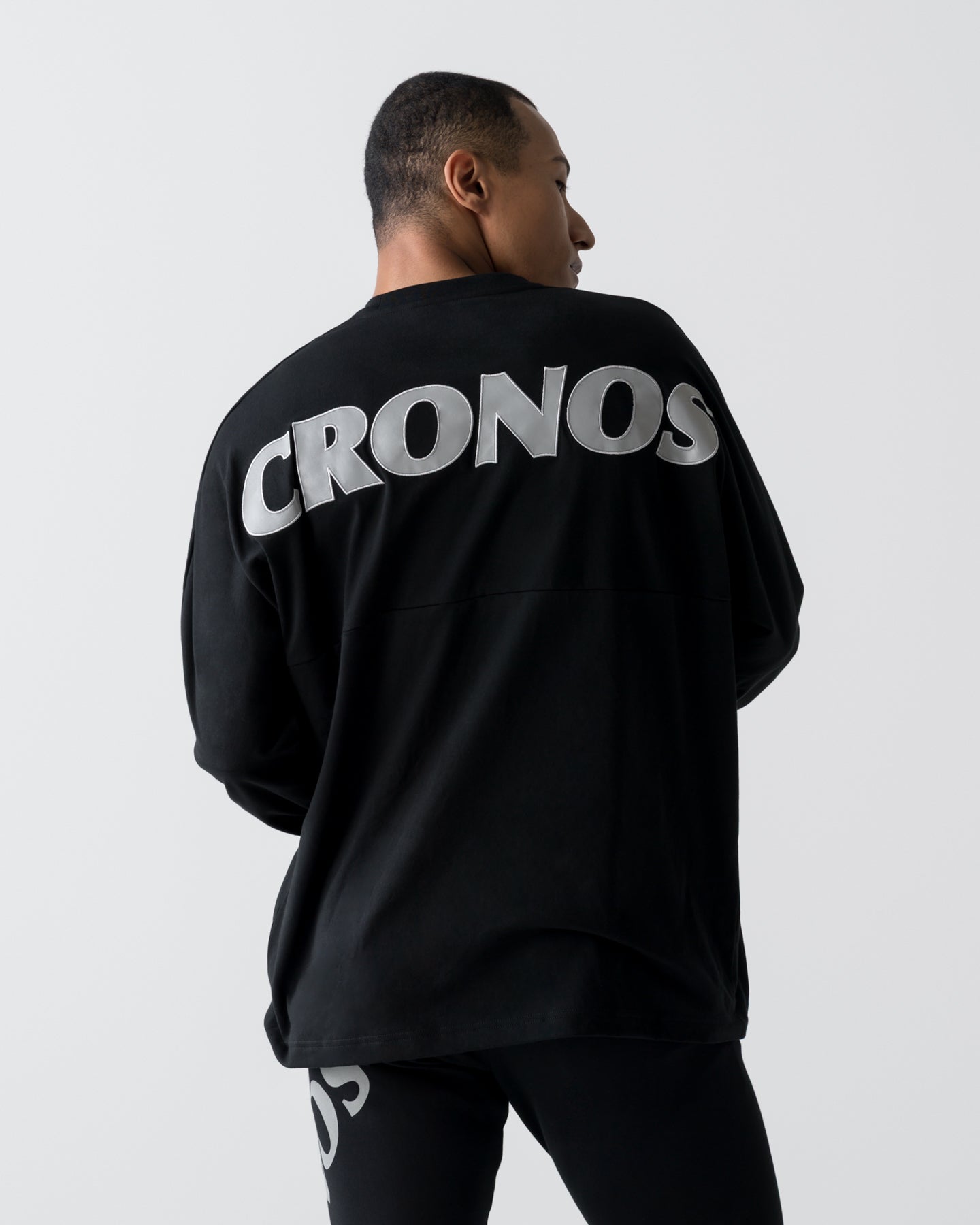 CRONOS REFLECTIVE LOGO L/S TEE【BLACK×SILVER】