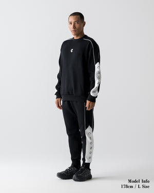 CRONOS ANGLE PANTS【BLACK】