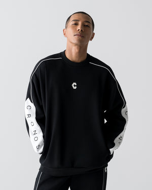 CRONOS ANGLE SWEAT【BLACK】